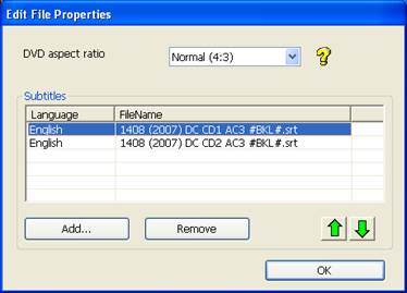 File properties of Solid AVI/DIVX to DVD Burner
